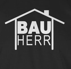Shirtracer T-Shirt Bauherr Heimwerker Sprüche Statement mit Spruch Hellblau/Schwarz/Beige/Dunkelblau/Rot