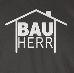 Shirtracer T-Shirt Bauherr Heimwerker Sprüche Statement mit Spruch Hellblau/Dunkelgrün/Hellgrau/Beige/Schwarz/Dunkelgrau/Rot
