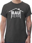 Shirtracer T-Shirt Bauherr Heimwerker Sprüche Statement mit Spruch Hellblau/Dunkelgrün/Hellgrau/Beige/Schwarz/Dunkelgrau/Rot