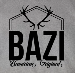 Shirtracer T-Shirt Bazi Original Bavarian Bayern Männer Grau/Lila/Bordeaux/Rosa/Rot
