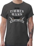 Shirtracer T-Shirt Ich bin Zimmermann Handwerker Geschenke Braun/Grün