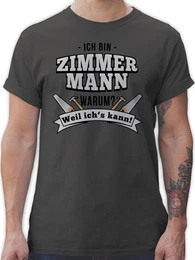 T-Shirt Ich bin Zimmermann Handwerker Geschenke