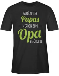 T-Shirt Groartige Papas werden zum Opa befrdert Opa Geschenke