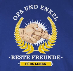 Shirtracer T-Shirt Opa und Enkel - beste Freunde fürs Leben Opa Geschenke Blau/Braun