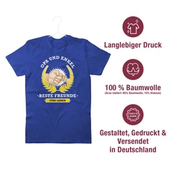 Shirtracer T-Shirt Opa und Enkel - beste Freunde fürs Leben Opa Geschenke Blau/Braun