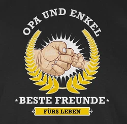 Shirtracer T-Shirt Opa und Enkel - beste Freunde fürs Leben Opa Geschenke Braun/Grau/Gold/Dunkelblau/Grün