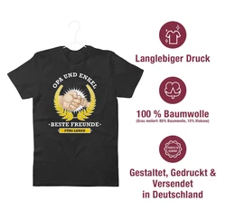 Shirtracer T-Shirt Opa und Enkel - beste Freunde fürs Leben Opa Geschenke Braun/Grau/Gold/Dunkelblau/Grün