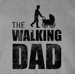 Shirtracer T-Shirt The Walking Dad Papa Grau/Dunkelgrau