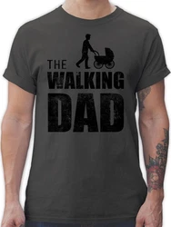 Shirtracer T-Shirt The Walking Dad Papa Grau/Dunkelgrau/Dunkelgrün/Khaki