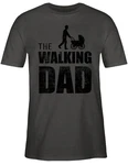 Shirtracer T-Shirt The Walking Dad Papa Grau/Dunkelgrau/Dunkelgrün/Khaki
