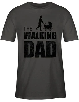 Shirtracer T-Shirt The Walking Dad Papa Grau/Dunkelgrau/Dunkelgrün/Khaki Shirtracer T-Shirt The Walking Dad Papa Grau/Dunkelgrau/Dunkelgrün/Khaki