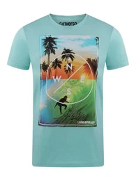 T-Shirt Herren Fotoprintshirt RIVLukas Regular Fit (1-tlg) Kurzarm Tee Shirt mit Rundhalsausschnitt aus 100% Baumwolle