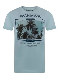 T-Shirt Herren Fotoprintshirt RIVLukas Regular Fit (1-tlg) Kurzarm Tee Shirt mit Rundhalsausschnitt aus 100% Baumwolle