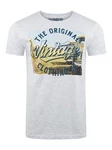 riverso T-Shirt RIVLukas Regular Fit (1-tlg) Kurzarm Tee Shirt Grau/Weiß riverso T-Shirt RIVLukas Regular Fit (1-tlg) Kurzarm Tee Shirt Grau/Weiß