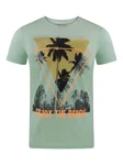 riverso T-Shirt RIVLukas Regular Fit (1-tlg) Kurzarm Tee Shirt Grün/Dunkelgrün