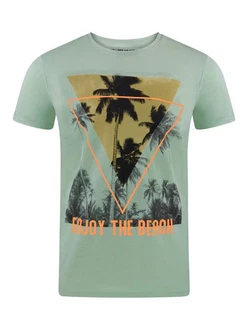 riverso T-Shirt RIVLukas Regular Fit (1-tlg) Kurzarm Tee Shirt Grün/Dunkelgrün riverso T-Shirt RIVLukas Regular Fit (1-tlg) Kurzarm Tee Shirt Grün/Dunkelgrün