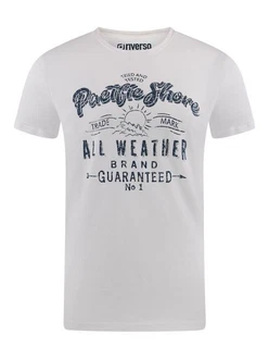 riverso Herren T-Shirt RIVLeon Rundhals O-Neck Kurzarm Tee Shirt Regular Fit Grau/Weiß/Hellblau/Creme