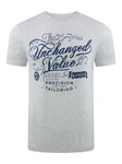 riverso Herren T-Shirt RIVLeon Rundhals O-Neck Kurzarm Tee Shirt Regular Fit Grau/Silber