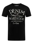 riverso Herren T-Shirt RIVLeon Rundhals O-Neck Kurzarm Tee Shirt Regular Fit Schwarz (QJD)