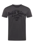 riverso Herren T-Shirt RIVLeon Rundhals O-Neck Kurzarm Tee Shirt Regular Fit Grau/Dunkelgrau