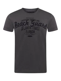 T-Shirt Herren Printshirt RIVLeon Regular Fit (1-tlg) Kurzarm Tee Shirt mit Rundhalsausschnitt aus 100% Baumwolle