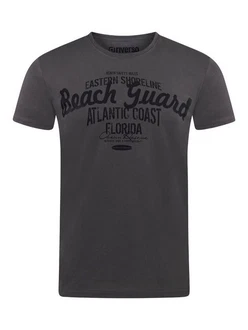 riverso Herren T-Shirt RIVLeon Rundhals O-Neck Kurzarm Tee Shirt Regular Fit Grau/Dunkelgrau