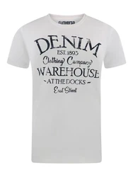riverso Herren T-Shirt RIVLeon Rundhals O-Neck Kurzarm Tee Shirt Regular Fit Grau/Creme/Weiß
