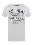 riverso Herren T-Shirt RIVLeon Rundhals O-Neck Kurzarm Tee Shirt Regular Fit Grau/Creme/Weiß