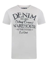 riverso Herren T-Shirt RIVLeon Rundhals O-Neck Kurzarm Tee Shirt Regular Fit Grau/Creme/Weiß