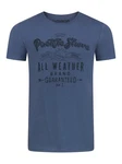 riverso Herren T-Shirt RIVLeon Rundhals O-Neck Kurzarm Tee Shirt Regular Fit Blau/Hellblau