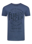 riverso Herren T-Shirt RIVLeon Rundhals O-Neck Kurzarm Tee Shirt Regular Fit Blau/Hellblau/Dunkelblau
