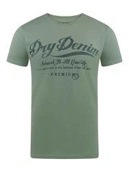 riverso Herren T-Shirt RIVLeon Rundhals O-Neck Kurzarm Tee Shirt Regular Fit Grün/Dunkelgrün