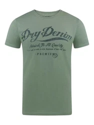 riverso Herren T-Shirt RIVLeon Rundhals O-Neck Kurzarm Tee Shirt Regular Fit Grün/Dunkelgrün