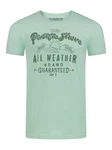 riverso Herren T-Shirt RIVLeon Rundhals O-Neck Kurzarm Tee Shirt Regular Fit Hellgrün/Grün