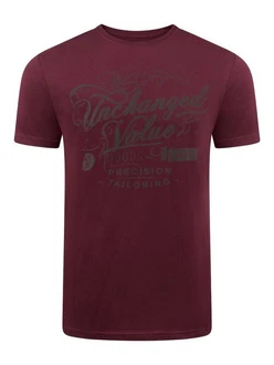 riverso Herren T-Shirt RIVLeon Rundhals O-Neck Kurzarm Tee Shirt Regular Fit Bordeaux/Dunkelrot riverso Herren T-Shirt RIVLeon Rundhals O-Neck Kurzarm Tee Shirt Regular Fit Bordeaux/Dunkelrot