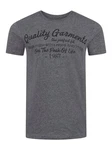 riverso Herren T-Shirt RIVLeon Rundhals O-Neck Kurzarm Tee Shirt Regular Fit Dunkelgrau/Grau