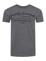 T-Shirt Herren Printshirt RIVLeon Regular Fit (1-tlg) Kurzarm Tee Shirt mit Rundhalsausschnitt aus 100% Baumwolle