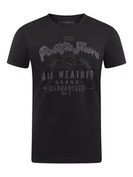 riverso Herren T-Shirt RIVLeon Rundhals O-Neck Kurzarm Tee Shirt Regular Fit Grau/Dunkelgrau/Schwarz/Lila