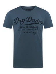 T-Shirt Herren Printshirt RIVLeon Regular Fit (1-tlg) Kurzarm Tee Shirt mit Rundhalsausschnitt aus 100% Baumwolle