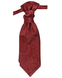 Paul Malone Anzugweste Herren Hochzeitsweste mit Plastron Set (V1, V2, V3) weinrot