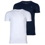 Gant Herren T-Shirt 2er Pack V-Ausschnitt V-Neck Marine/Wei