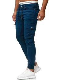 Straight-Jeans 3207C (Chino Cargohose Streetwear, 1-tlg) Freizeit Business Casual