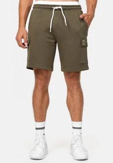 Indicode Sweatshorts Dannie Dunkelgrün/Khaki Indicode Sweatshorts Dannie Dunkelgrün/Khaki