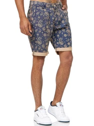 Tazzio Chinoshorts A204 Beige/Lila/Blau