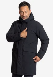 Elkline Winterjacke Respect Oversized Parka Dunkelblau/Schwarz