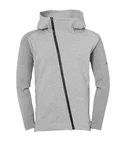 uhlsport Sweatjacke Essential Pro Kapuzenjacke Grau/Hellgrau