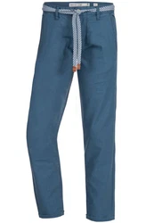 Indicode Leinenhose Bryne Blau/Hellblau/Grau
