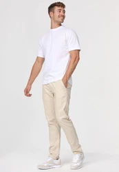 Indicode Leinenhose Bryne Khaki/Beige