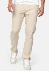 Indicode Leinenhose Bryne Khaki/Beige
