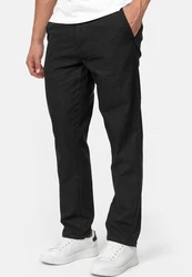 Indicode Leinenhose Bryne Schwarz/Dunkelgrau